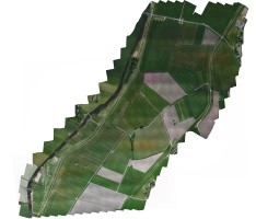 luchtfoto drone hoogwatergeul Veessen Wapenveld orthomozaiek